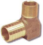 1 1/4&quot; RED BRASS HYDRANT ELL NO LEAD 72085 AYMCD