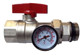BALL VALVE ASSEMBLY RED HDL RIFENG MANIFOLD