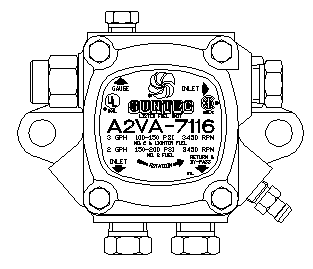 A2VA-7116B RH SMALL 3450 RPM SUNTEC