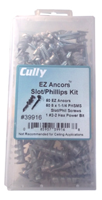 39916 CULLY E-Z ANCHOR KIT SLOT/PHILLIPS