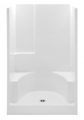 1483-2P WHT 48&quot; 2-PC SHOWER