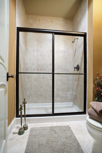 7150-56SGD GLD SLIDING SHOWER DOOR HT 64 1/2 WTH 54-56