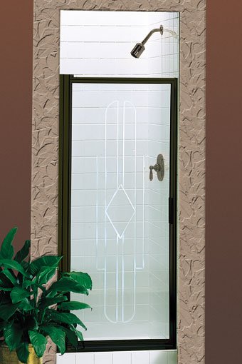 100-8 FRAMED PIVOT SHOWER DOOR
HT 63 1/2 WTH 31 1/8-32 7/8