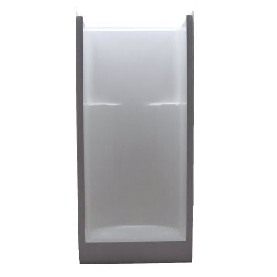 132 SALO WHT ONE-PIECE, 32&quot; SHOWER, 33 1/4&quot; DEPTH, CENTER