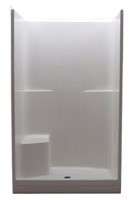 148-32 R SALO WHT ONE-PIECE, 48&quot; SHOWER, 32&quot; DEPTH, RH