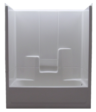 T260 L SALO WHT TWO-PIECE, 60&quot; TUB/SHOWER, 33 1/4&quot; DEPTH, LH