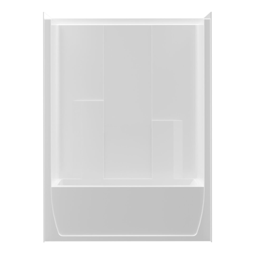 T160-36 L SALO WHT 1PC 60&quot;  TUB/SHOWER 38&quot;D 17&quot;D LH PLG