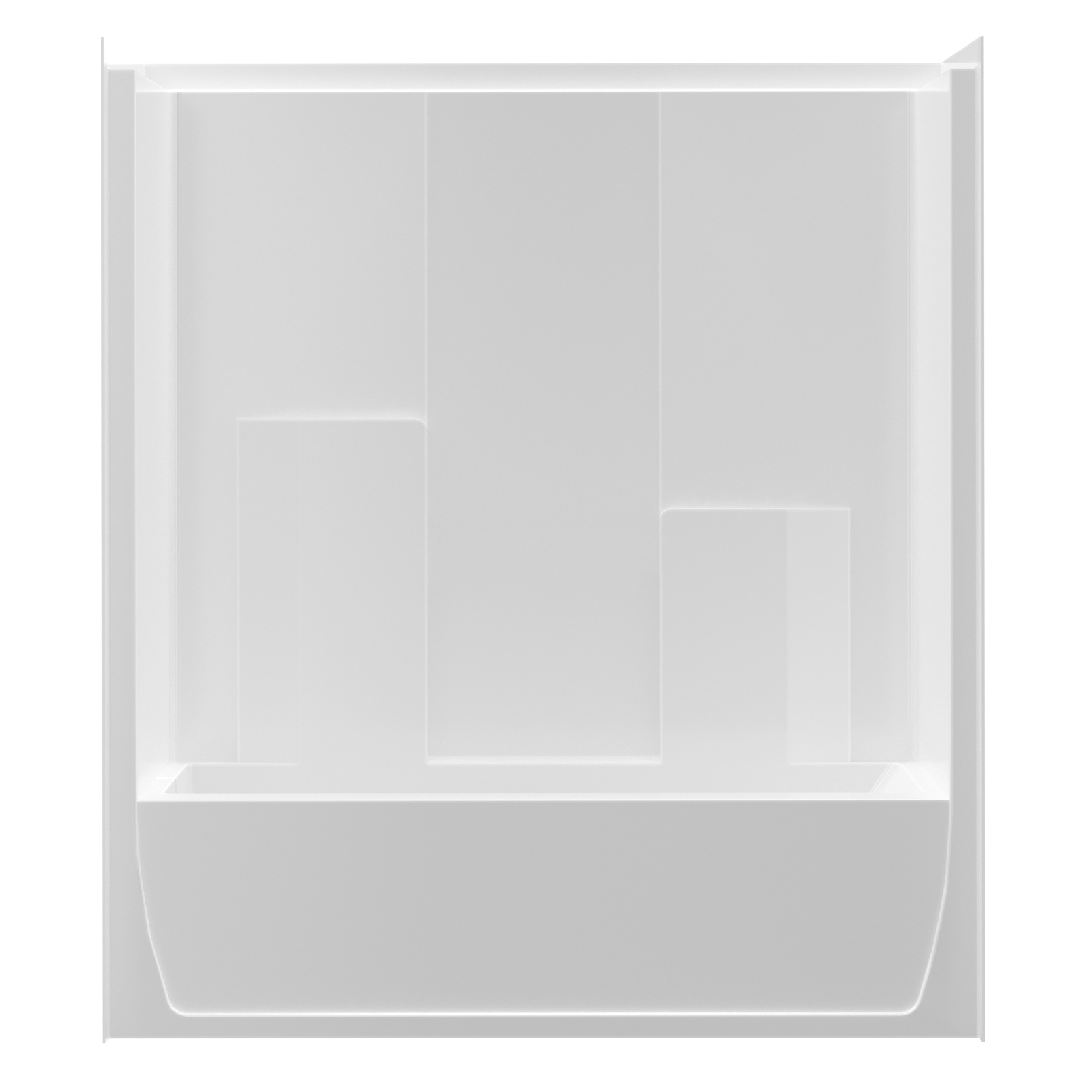 T172-36 L SALO WHT 1PC 72&quot;  TUB/SHOWER 38&quot;D 17&quot;D LH PLG