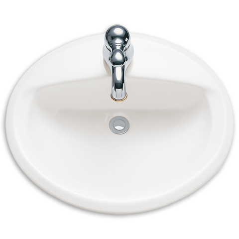 0475.047.020 AQUALYN DROP IN SINK SINGLE FAUCET HOLE WHITE