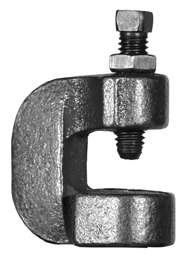 86 3/8&quot; C-CLAMP W/LOCK NUT BLK