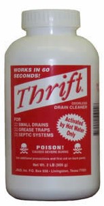 T-600 THRIFT 6# DRAIN CLEANER  76059 BLUE MONSTER DRAIN 