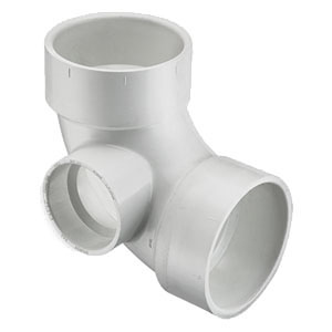 PVC DWV 90 Elbows with Inlets