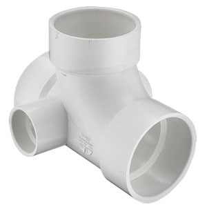 P416-338 3&quot; X 3&quot; X 3&quot; X 2&quot; SANITARY TEE W/ LEFT SIDE