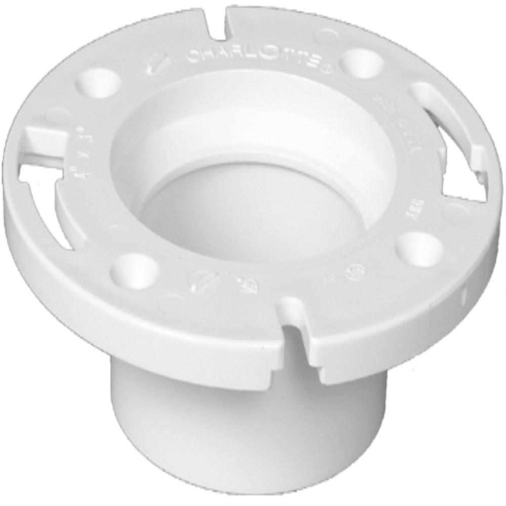 P800-040 4&quot; CLOSET FLG HUB PVC DWV