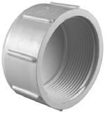 448-007 3/4&quot; THREADED CAP PVC SCH40 PRESS