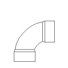 4&quot; 90 ELL LONG 3034 SDR35