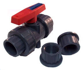 Plastic True Union Sch80 Ball Valves