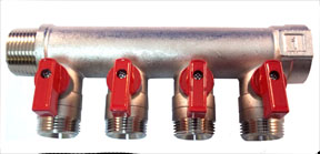 4-LOOP MINI BALL VALVE MANIFOLD HALVES PRO-PEXX