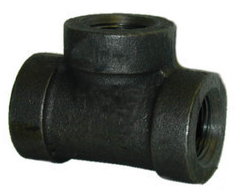 2&quot; TEE BLK SCH80