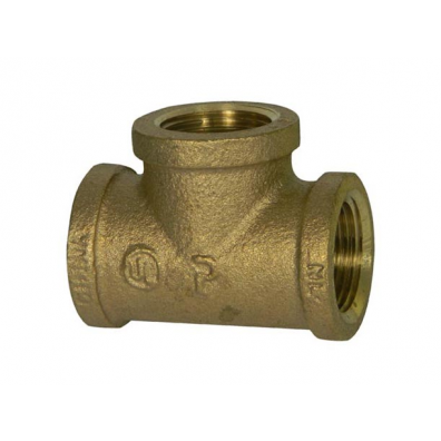 72230 3/4&quot; X 3/4&quot; X 1/2&quot;
BRASS RED TEE NO LEAD