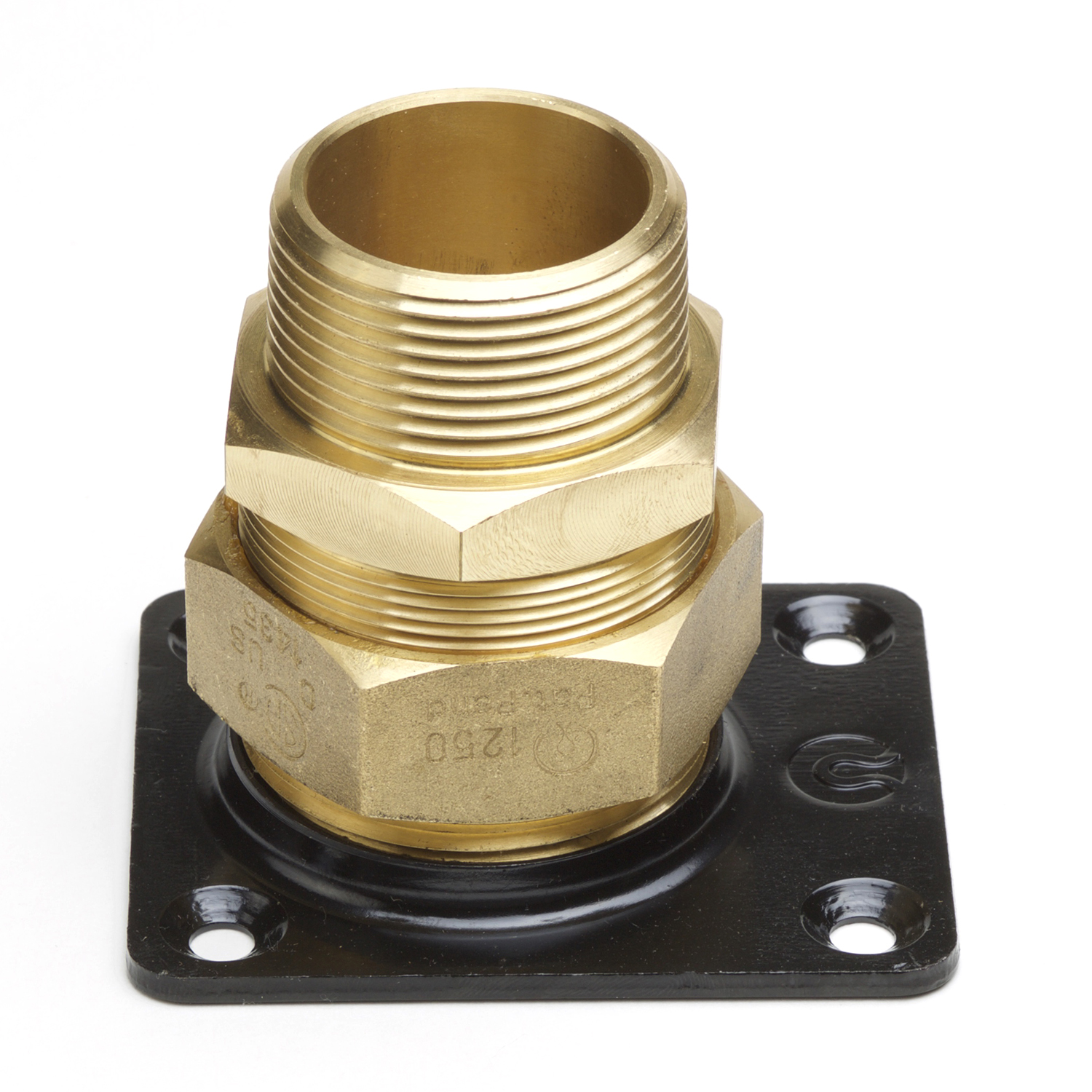 FGP-RFG-500 1/2&quot; BLK RECT  STEEL FLANGE TRAC PIPE 