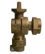 74602B-33 1&quot; X 3/4&quot; X 3/4&quot; ANGLE BALL METER VALVE NO LEAD