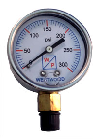 S100-280 LIQUID FILL TEST
PRESS BTM GAUGE 300PSI 1/8&quot;