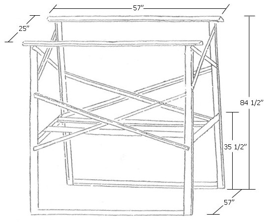 ABOVE GROUND OVERHEAD TANK STAND UNIVERSAL