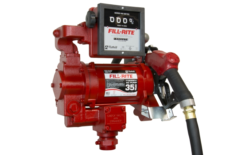 FR311VB 27GPM PUMP, 115/230V,
901GAL METER, 1&quot; X 18&#39; HOSE,
1&quot; HIGH FLOW NOZZLE, DIESEL
ONLY