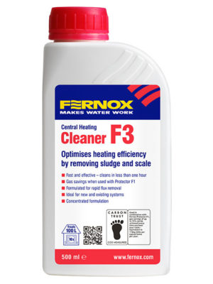 F3 FERNOX BOILER CLEANER
TREATS 26GAL/PINT